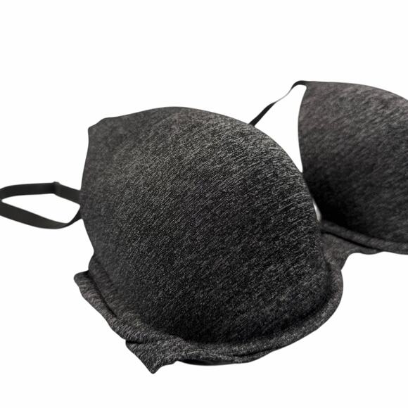 Victoria’s Secret 34DD Black Sparkle Padded Perfect Coverage Bra - Picture 2 of 5